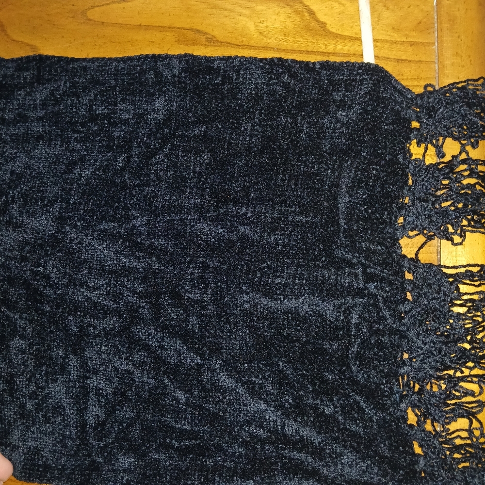 Vintage nubby super soft cotton velvety warm scarf